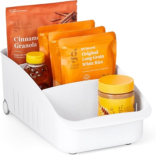 YouCopia Cajón de despensa enrollable, 8 pulgadas, organizador de almacenamiento sin BPA para despensa de cocina y organización de gabinetes, bolsas