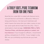 Christmas Gifts for Women, VANESSA PRO 100% Pure Titanium Flat Iron Hair Straightener for Effortless Achieve Curls & Straighten Look, Dual Voltage Flat Iron - 1 Inch