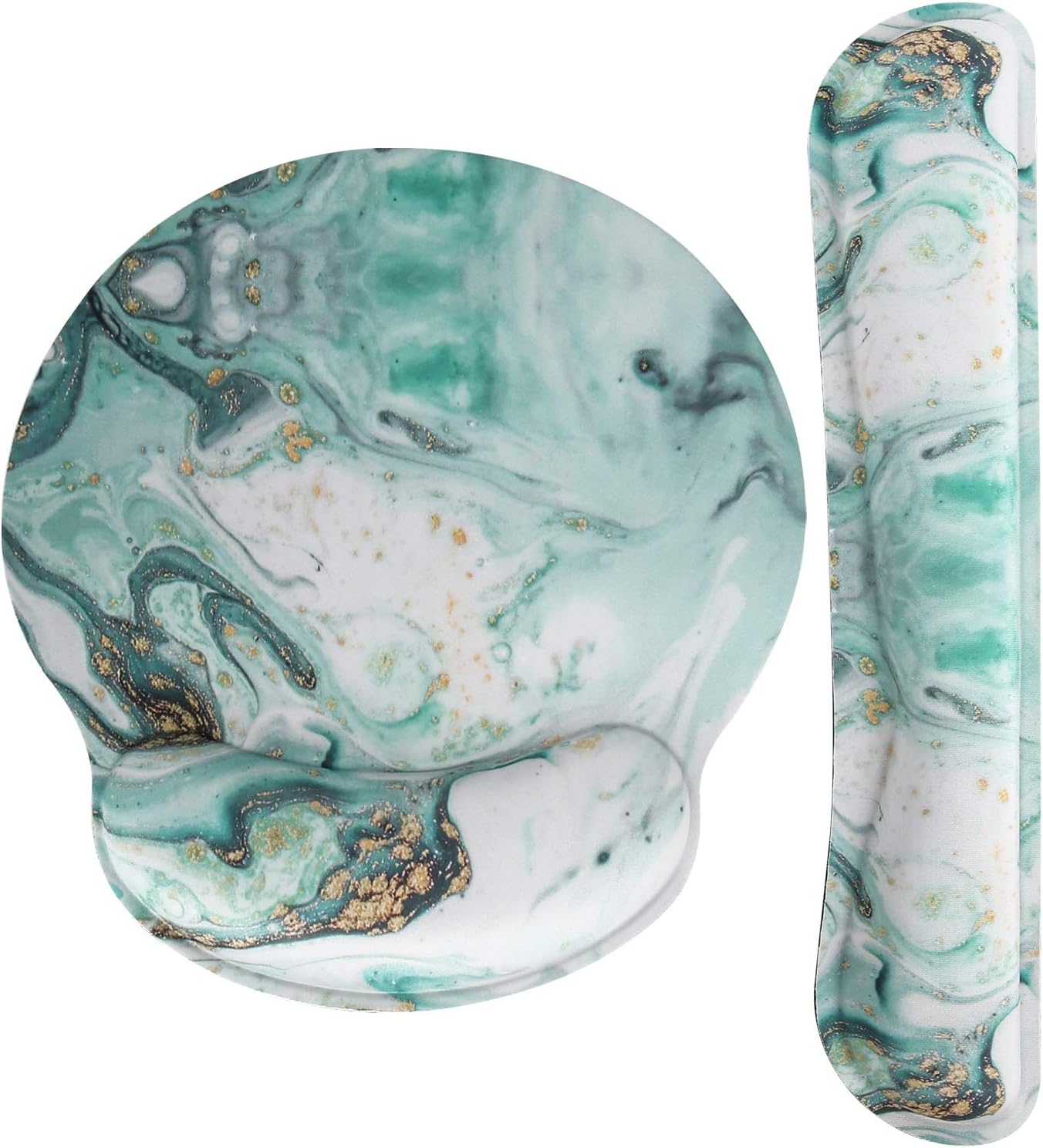 MOSISO Handgelenkauflage Set - Ergonomische Gel Unterlage Für Tastatur Und Maus, Transparent