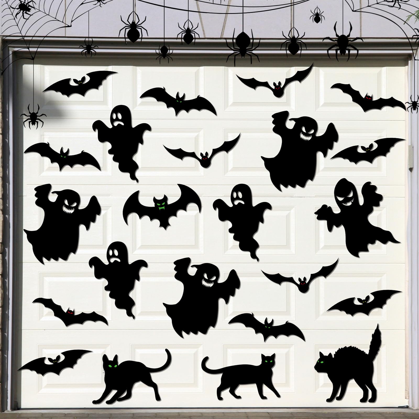 Aimant Frigo Chat Noir Chauve-Souris Réfléchissant Déco Halloween