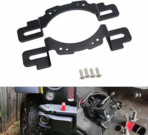 Soportes modificados para luz antiniebla de 4 pulgadas, reemplazo de montaje para parachoques delantero Wrangler JK 2013-2018 Rubicon X Hard Rock