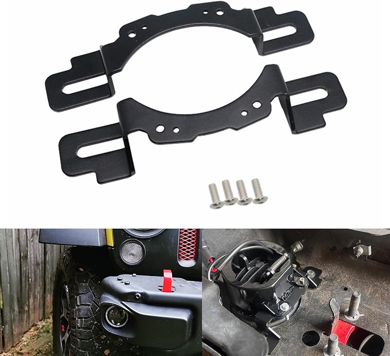 Suporte para farol de neblina de 10,16 cm Timilge para Jeep Wrangler JK 2013–2018 – 1 unidade