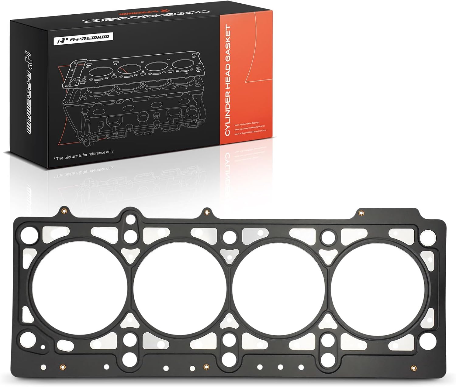 A-Premium L4 2.0L Engine Cylinder Head Gasket Compatible with Dodge Neon 1995-2005, Stratus 1995-2000, SX 2.0 2003-2005 & Plymouth Breeze 1996-2000, Neon & Chrysler Cirrus, Neon, Multi-Layer Steel