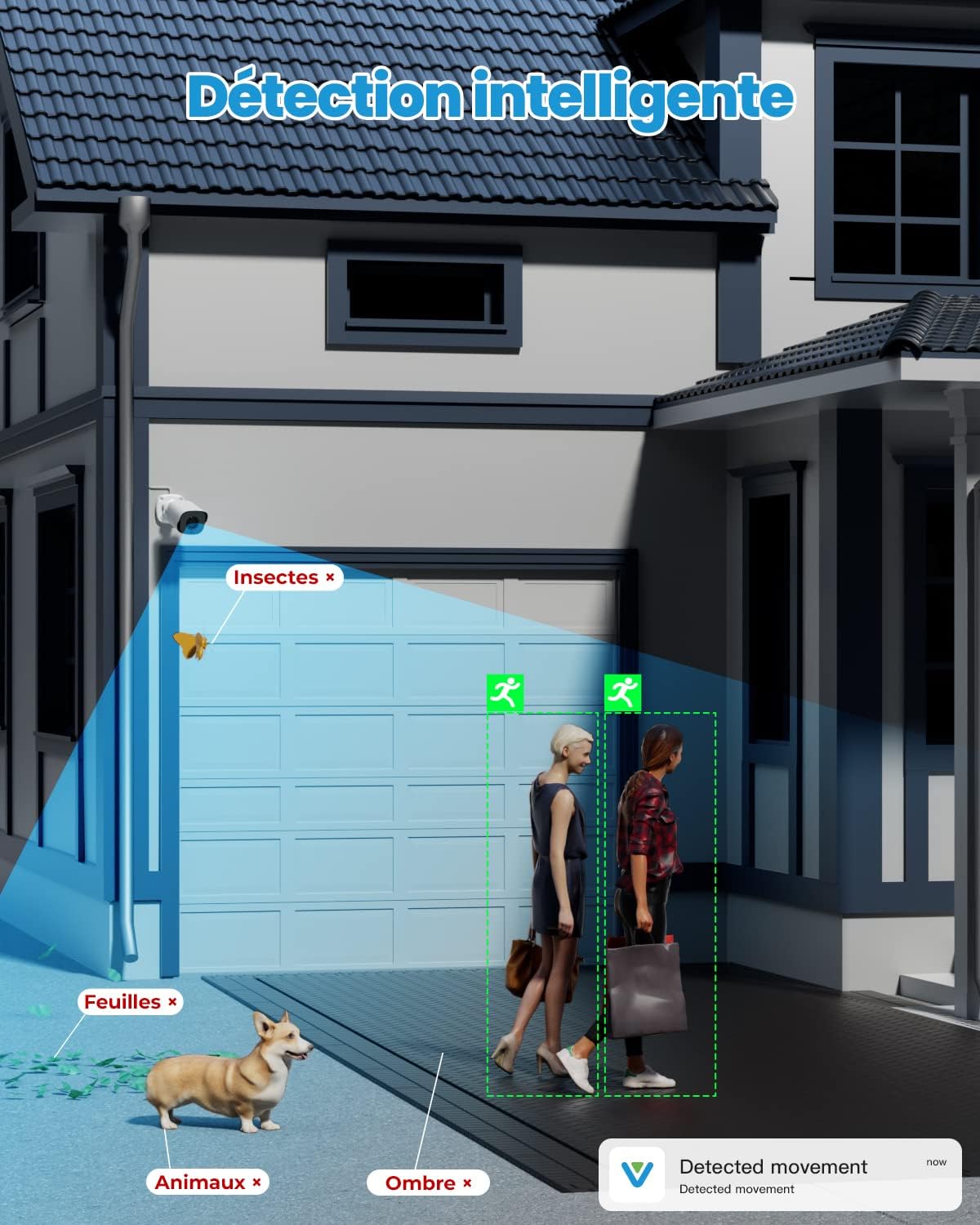 VEEZOOM camera with IP66 waterproof rating enduring rain