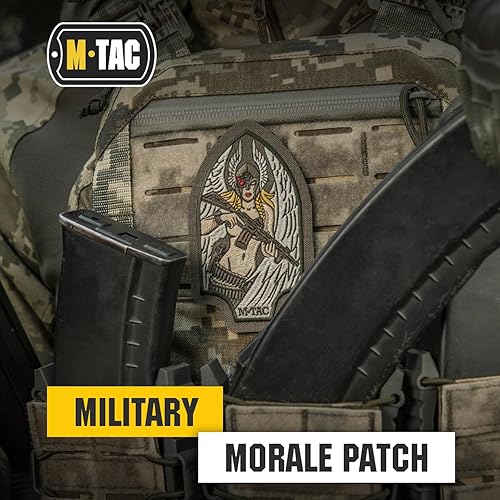 Miniatura 2 de M-Tac Morale Patch Valkyrie - Parche militar táctico con cierre de gancho en la parte trasera - Parches para chaleco, mochilas, sombreros (bordado