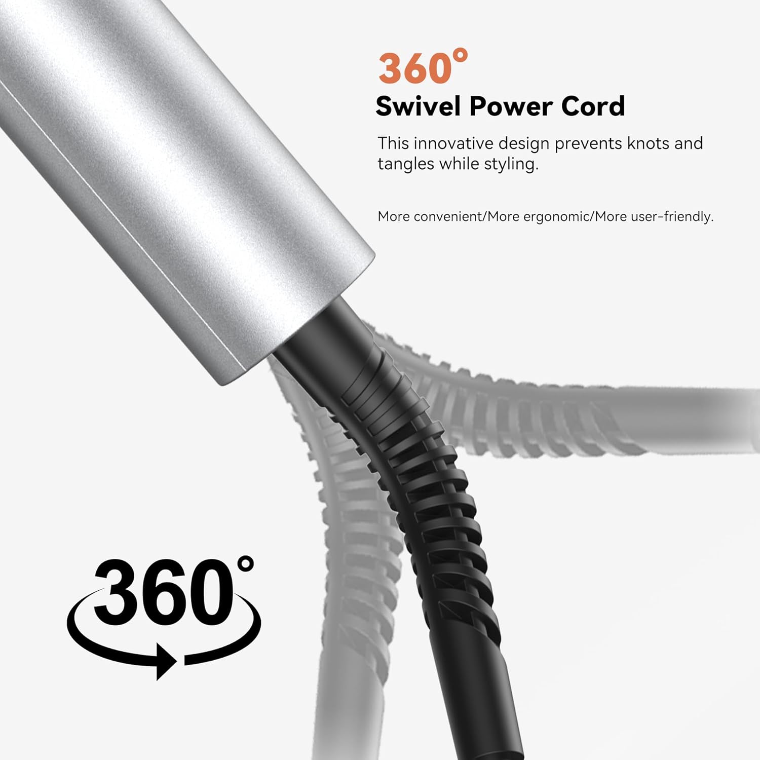 Upgraded Ionic Hair Straightener Brush for Women, Compact Wave-Design Bristles Hot Comb, Fast & Smooth Styling, Lightweight Double Voltage 120-240V Flat Iron Brush for Travel(Orange) - Image 9