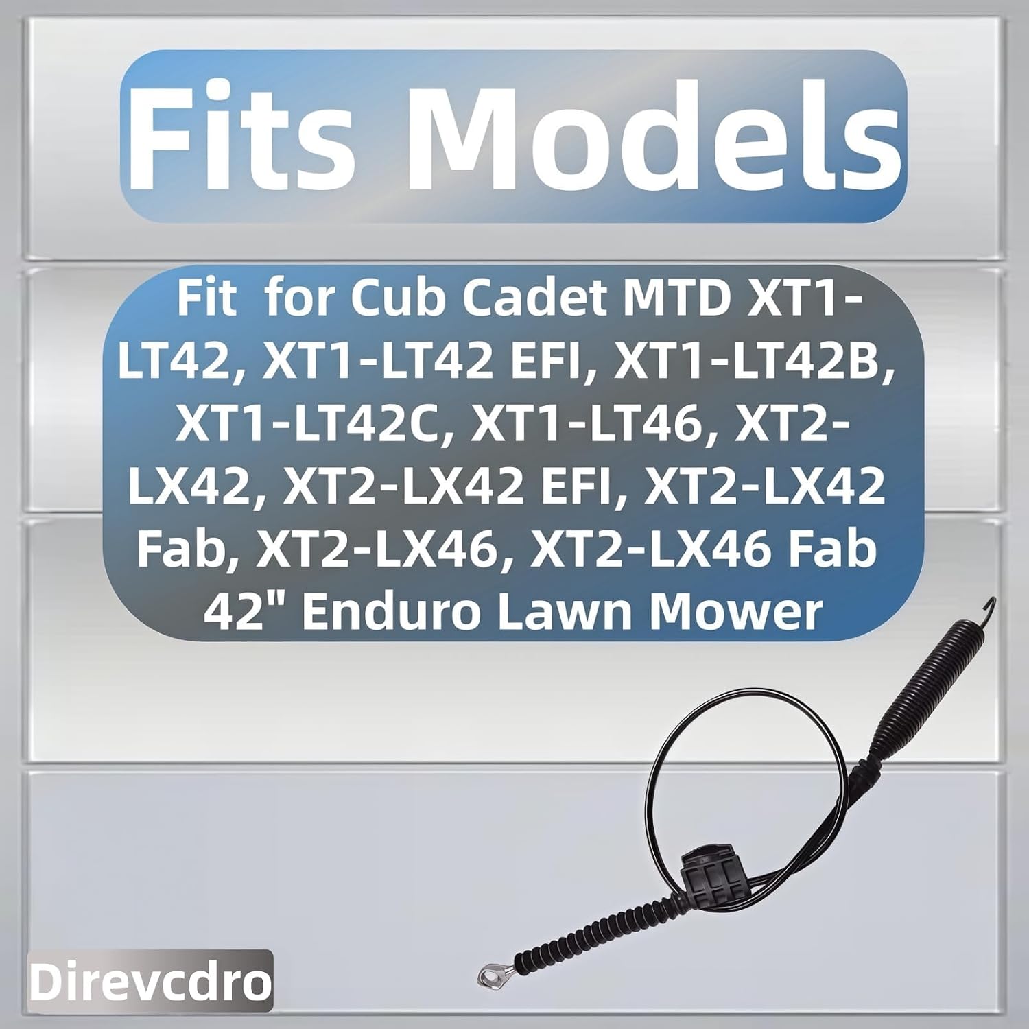 946-05087D pto Engagement Cable Fits MTD Cub Cadet XT1 XT2 LX46 LX42 LT46 LT42 FAB C Troy regarding the Handle of Mower Cable Bill 946-05087A 946-05087 746-05087D 746-05087A 746-05087