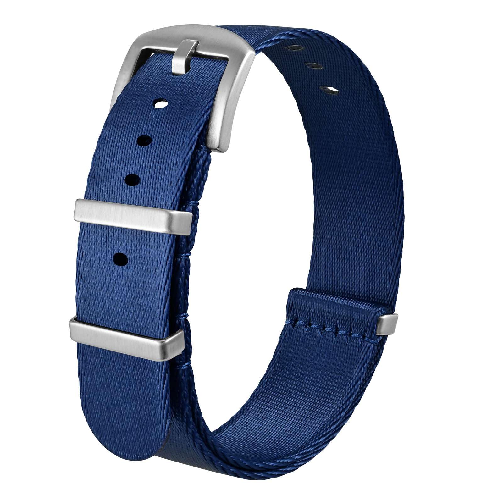 Anbeer Uhrenarmband aus Leder mit Schnellverschluss, echtes