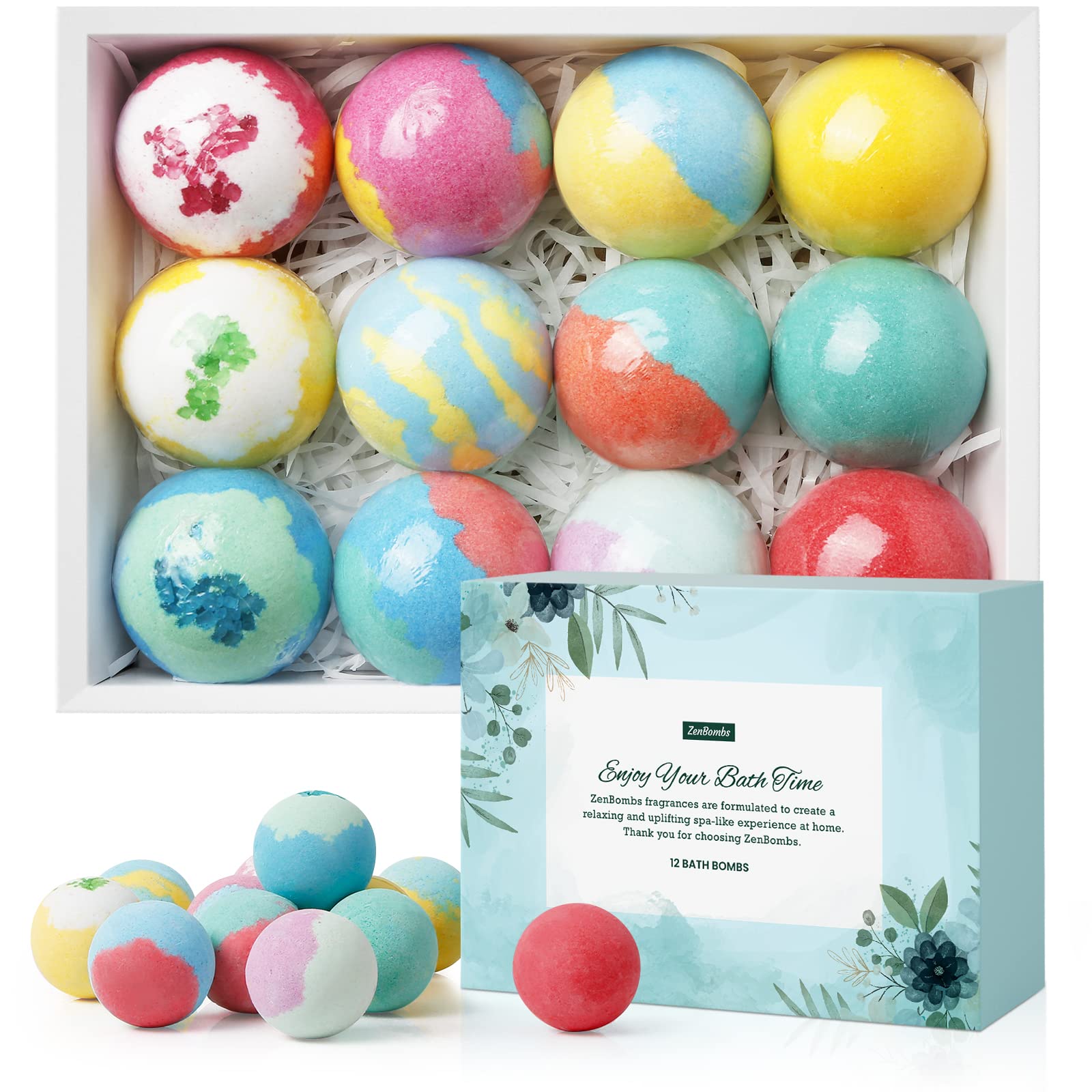 ZenBombs Bath Bombs for Women (12-piece)