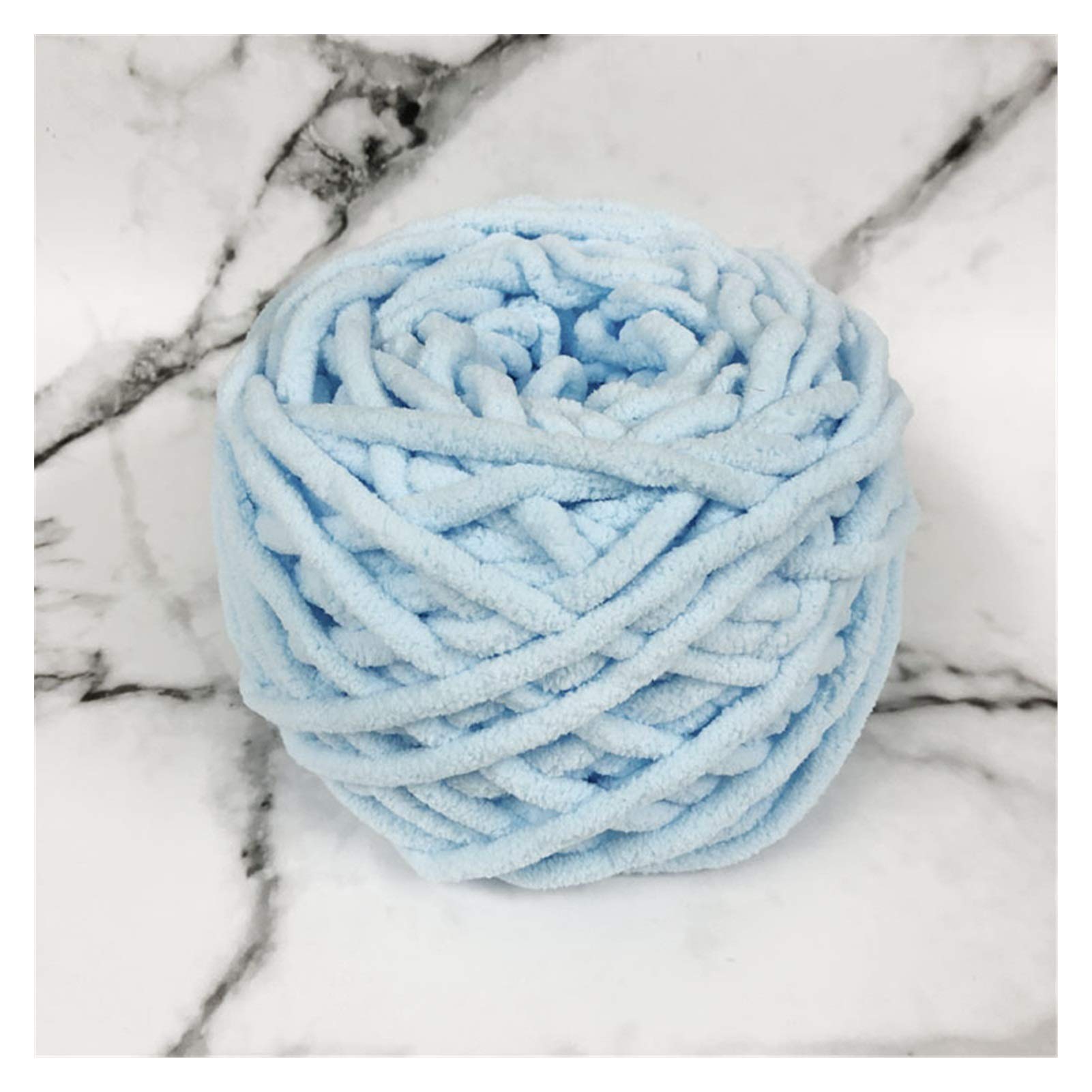 QULACOChunky Yarn Solid Color Super Thick Line Super Thick Handmade Crude Hand-knit DIY Woven Scarf Tunnel Soft Yarn Thick Line Giant Knitting Yarn