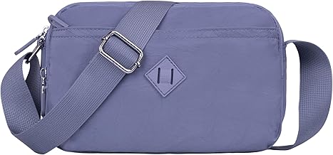 Crossbody Purse for Women, Nylon Waterproof Shoulder Purse, Messenger and travelling Bag Lightweight, Long Strap