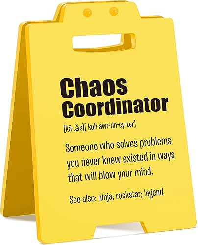 Miniatura 56 de Divertido letrero de escritorio de oficina, decoración sarcástica de cubículo para compañero de trabajo, jefe, empleado, regalo de broma para