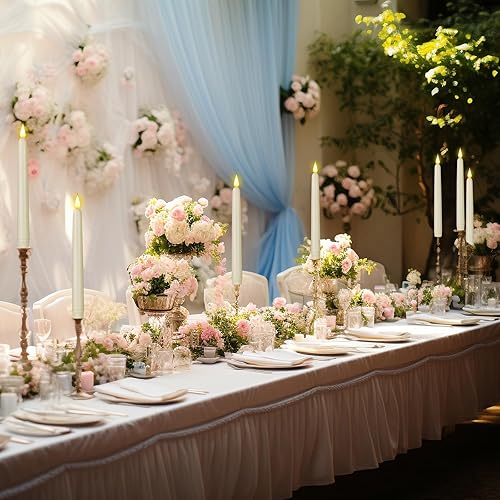 Miniatura 9 de Velas de té que funcionan con pilas velas falsas eléctricas LED parpadeantes sin llama, paquete de 100 velas votivas alimentadas, larga duración de