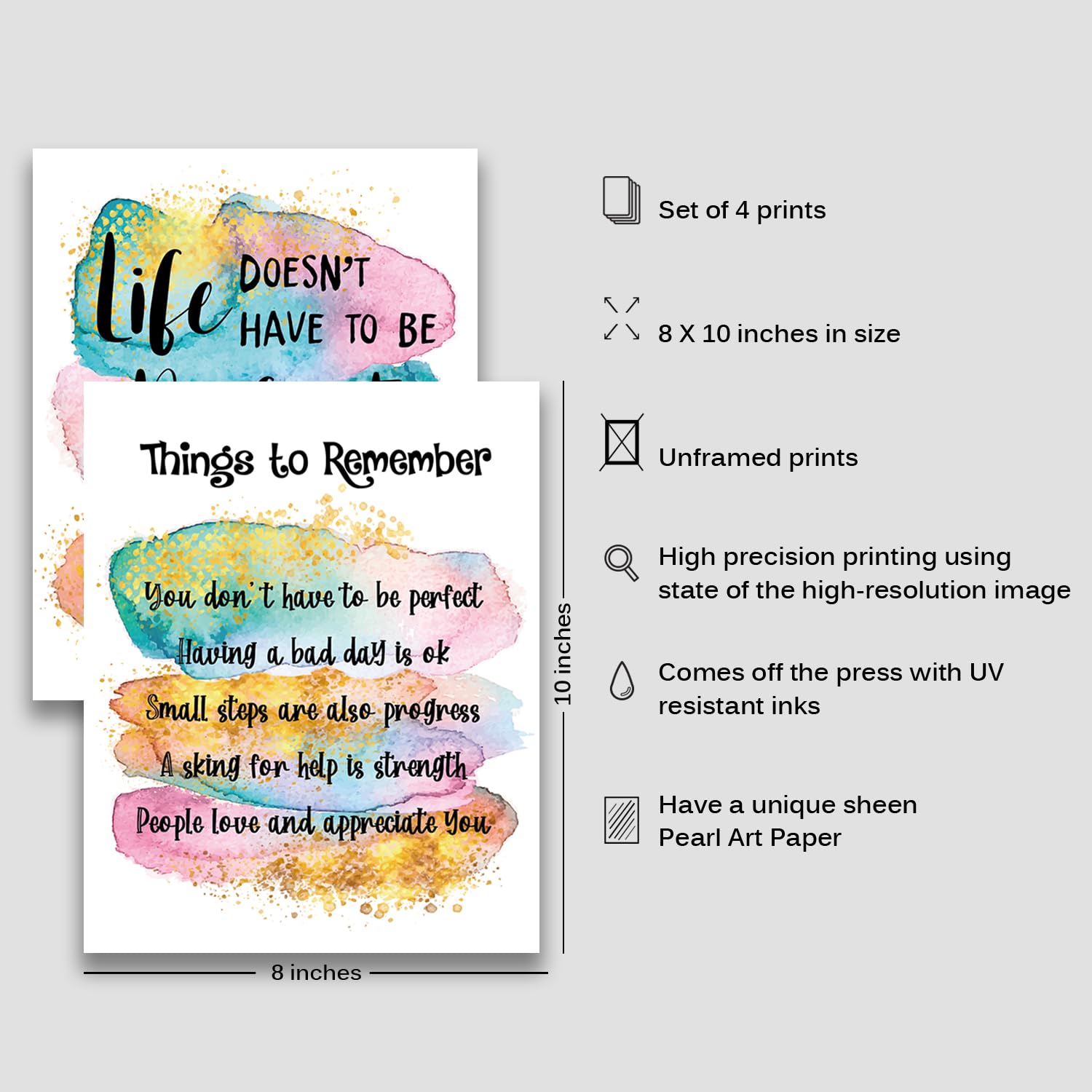Inspiradoras afirmaciones positivas para decoración de pared, fomentando la superación personal, citas motivacionales, impresiones artísticas para pared, regalos estimulantes para mujeres