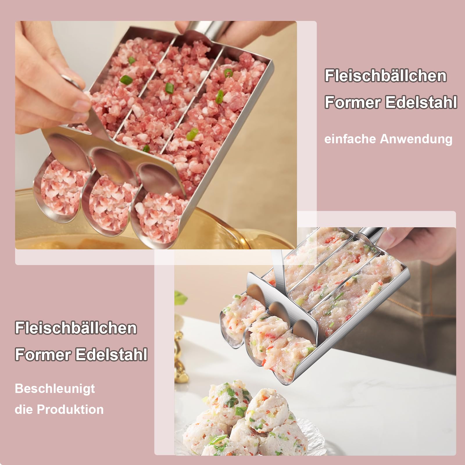 Cuillère à Boulettes En Acier Inoxydable 304 Pour Faire Des Boulettes De Viande Boulettes De Riz