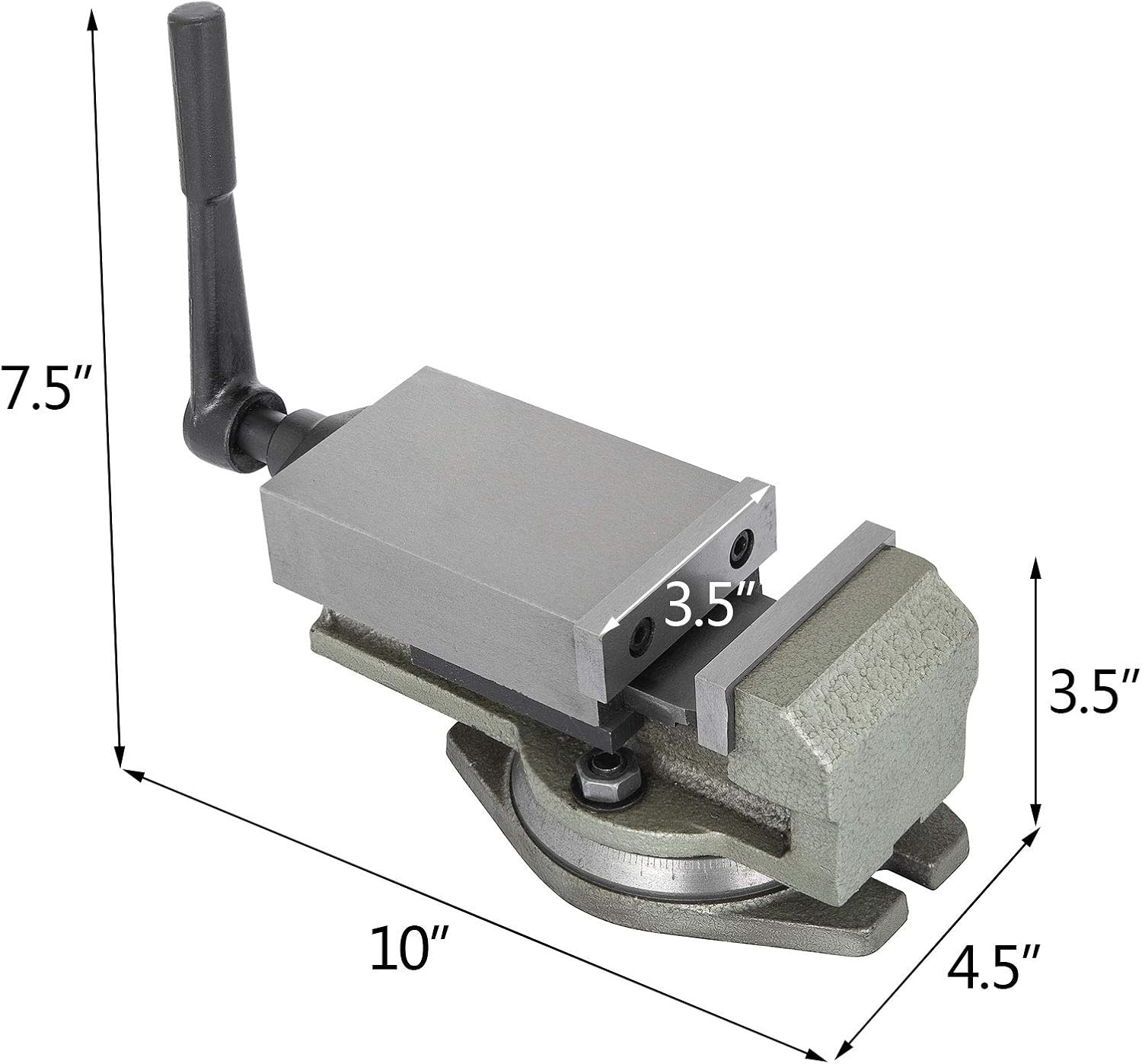 Up To 40% OFF Happybuy Milling Vise 3.15 Inch,Bench Clamp Vice 14 KN Max Clamping Force,Precision Milling Machine Vise with Swivel Base Heavy Duty,for Milling, Drilling Machine and Precision Parts Finishing
