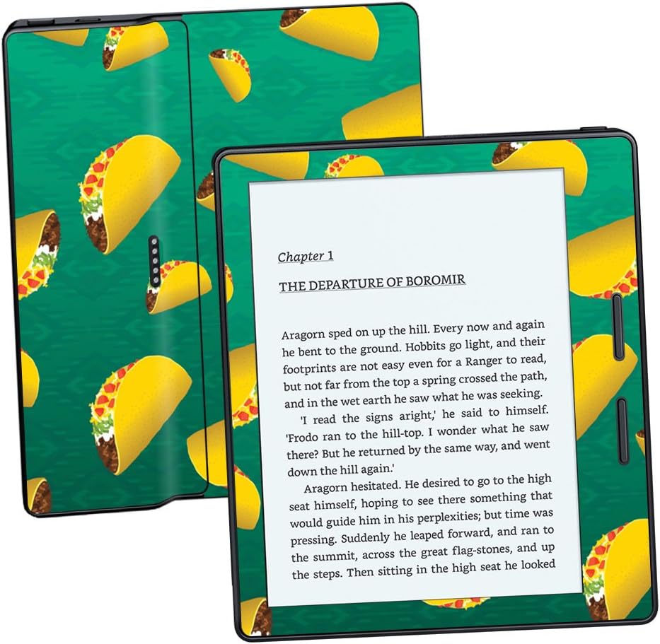 MightySkins Skin Compatible with Amazon Kindle Oasis 6" (8th Gen) - Tacos | Protective, Durable, and Unique Vinyl Decal wrap Cover | Easy to Apply, Remove, and Change Styles | Made in The USA