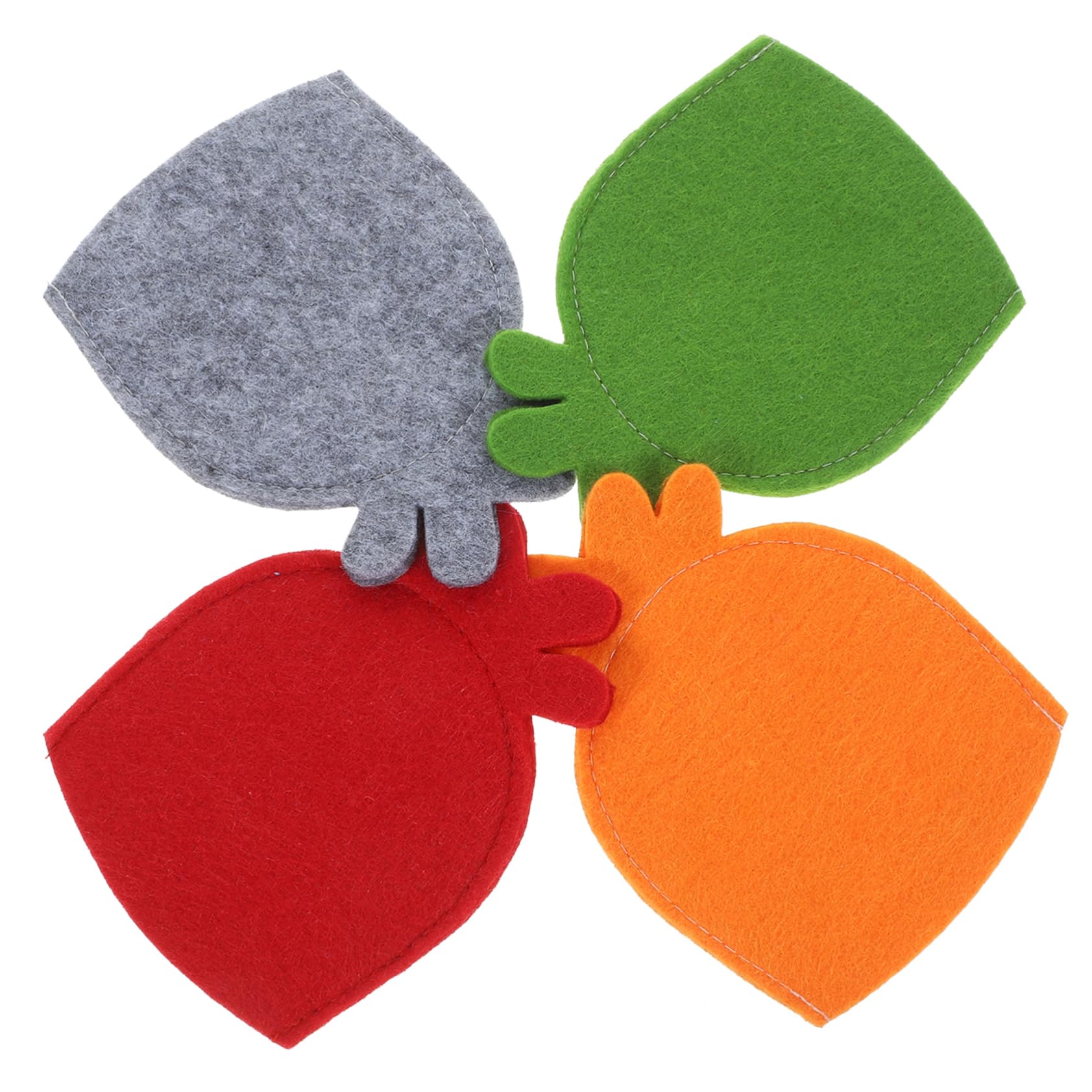 COLLBATH 8pcs Chicken Egg Set Pineapple Egg Sleeves Easter Adorable Egg Bags Easter Egg Bags Easter Cover Egg Bags Decor Eggs Holder Decor Egg Protectors for Party Egg Bags Cover Felt