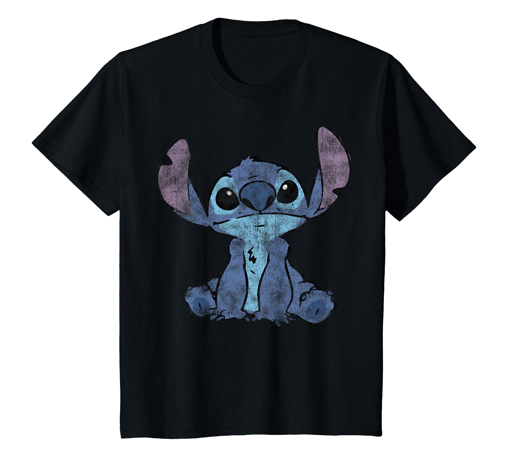 Disney Lilo &amp; Stitch Distressed Stitch Portrait T-Shirt