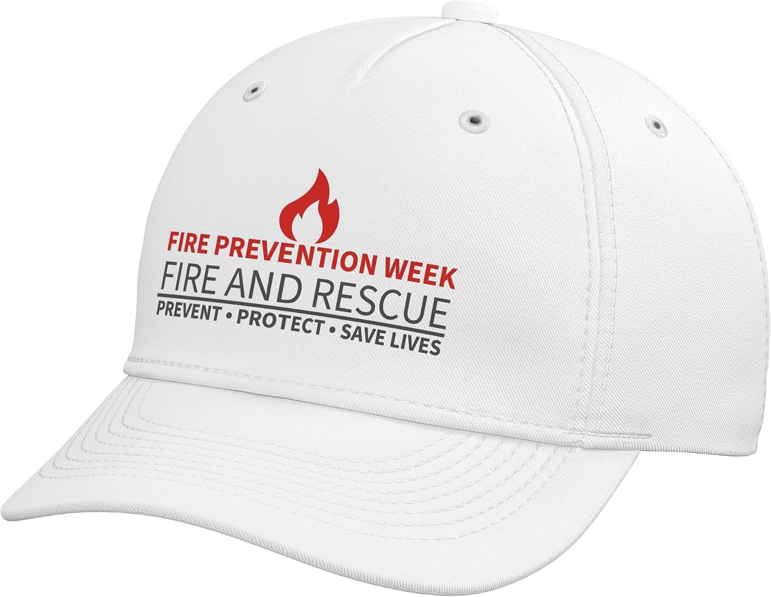 Fire Prevention Week Fire Rescue Crew Firefighter Paramedic Adjustable Baseball Hat