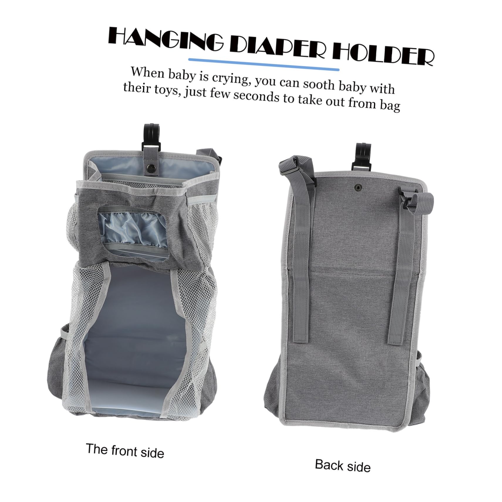Toyvian 2stücke Hängende Wickeltasche Für Organizer Für Windeln Und Kleine Utensilien Für Aufbewahrung Im Kinderzimmer Einfach Zu Befestigen Entfernen Elegantem Mit