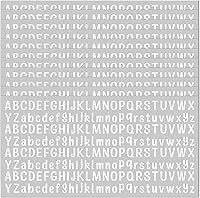 Vista 11 de 10 hojas de calcomanías de letras pequeñas, calcomanías autoadhesivas del alfabeto de 1/2 pulgada, lindas calcomanías de vinilo para artes