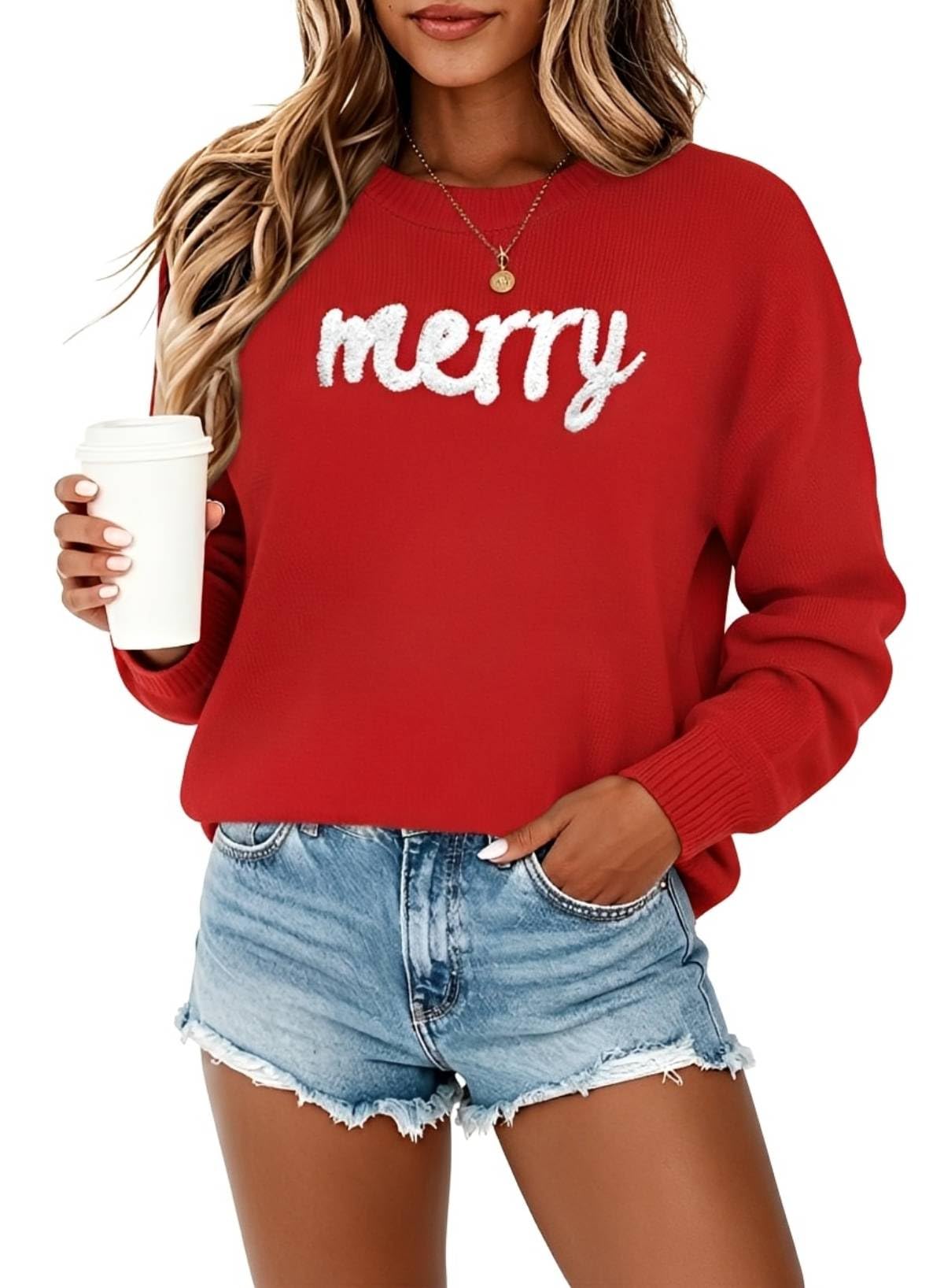 MARZXIN Women Sweater Merry Christmas Pullover Halloween Sweatshirts Tops