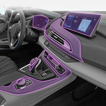 Car Interior Accessories Film Transparent TPU Console Anti-Scratch Resist Film Radio Display Film for BMW i8 I12 I15 2014-2023