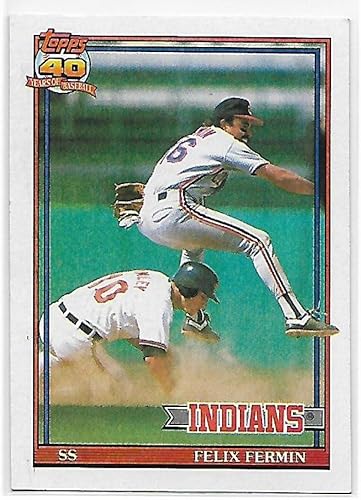 Miniatura 1 de 1991 Topps 193 Felix Fermin NM-MT Indians