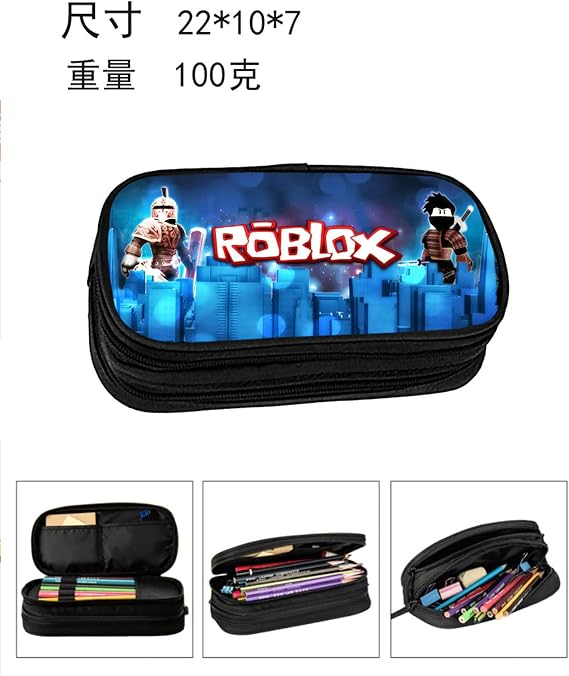 Minecraft Pencil Case, Pen Case, Large Capacity, Elementary School, Multi-functional, Storage, Stationery, Pencil, Eraser, Simple, School Entrance Gift, Birthday Gift, Boys, Girls, C