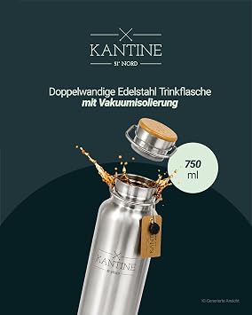 Kantine 51° Nord Drinking Bottle Stainless Steel 750 ml