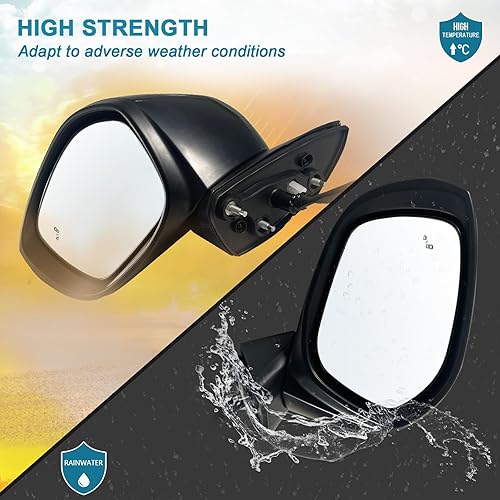 Miniatura 3 de Lqito Espejo lateral izquierdo del conductor compatible con Honda CIVIC SedánHatchback 2022-2025 con vidrio eléctrico, calentado, detección de punto