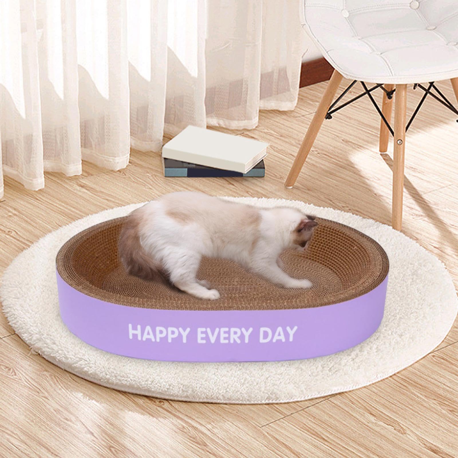Tiragraffi per gatti, lettino, ciotola, nido, offre una soluzione | efficace ai danni ai mobili, garantendo al contempo la soddisfazione del gatto.