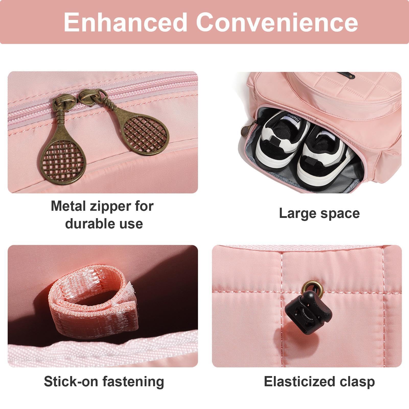 Zaino Per Racchette Da Tennis - Borsa Regolabile Con Portascarpe, Uomo/Donna/Bambini - Foto 6