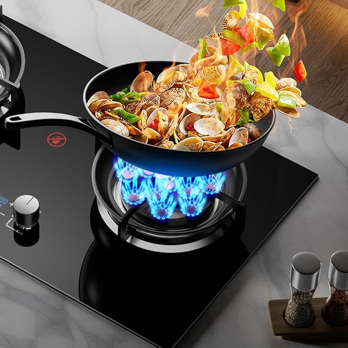 Estufa de Gas 2 Puestos, 5.2KW, Para Encimera, con Protección de Apagado y Temporizador miniatura 6