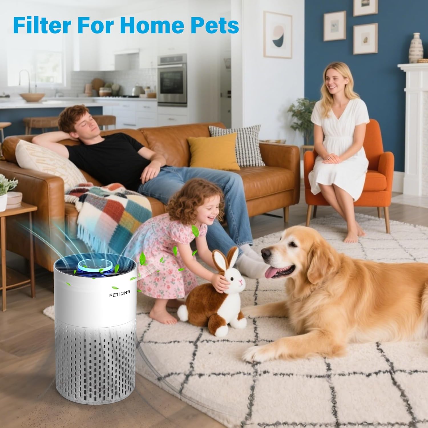 H14 True HEPA Replacement Filter for FETIONS ZQA-4000A Air Purifiers, 3-in-1 High-Efficiency Filtration System with Activated Carbon Filter Layer, White, 1 Pack - Image 5