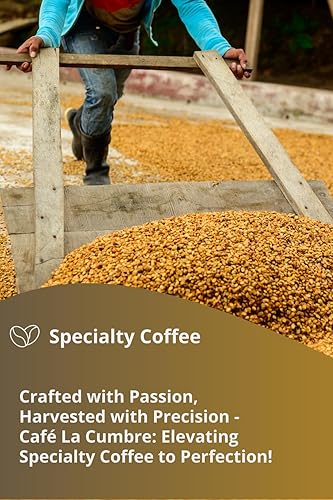 Miniatura 5 de La Cumbre Specialty Café en grano entero tostado medio, granos arábica, bajo en ácido, grano entero gourmet, vegano, kosher y apto para Keto,