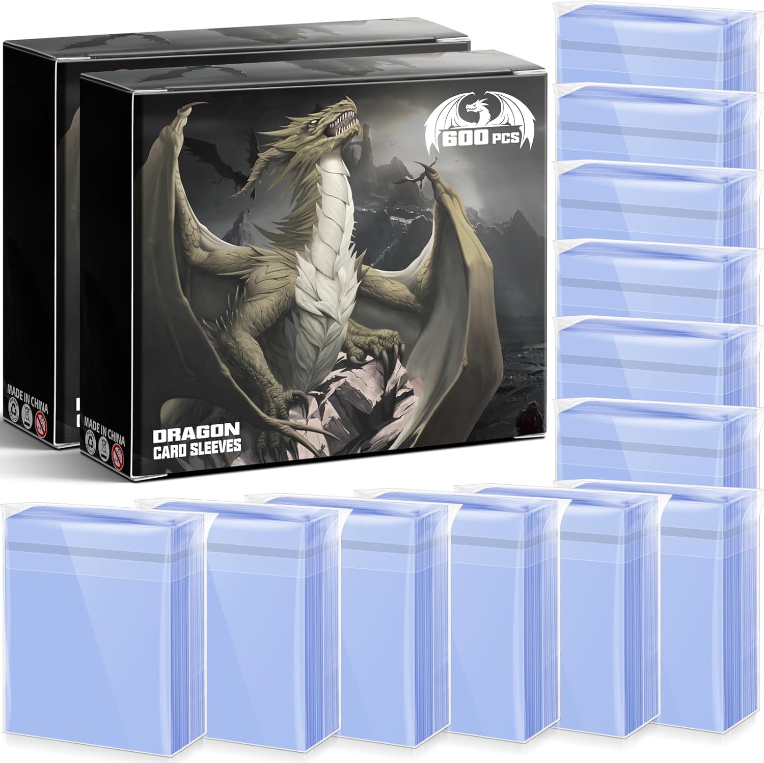 5000 Count MTG Card Sleeves, Top Loaders for Trading Cards, Soft Baseball Card Penny Card Sleeves Fit for Baseball Card, Game Cards, Sports Cards