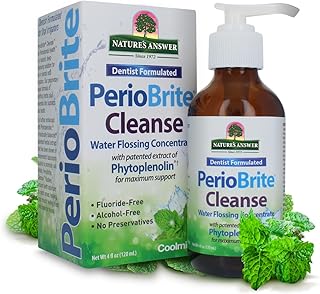 PerioCleanse Oral Rinse and Oral Cleansing Concentrate | Cool Mint Flavor | Fluoride-Free, Alcohol Free, No Artificial Preservatives, Colors, Dyes, or Sweeteners 4oz