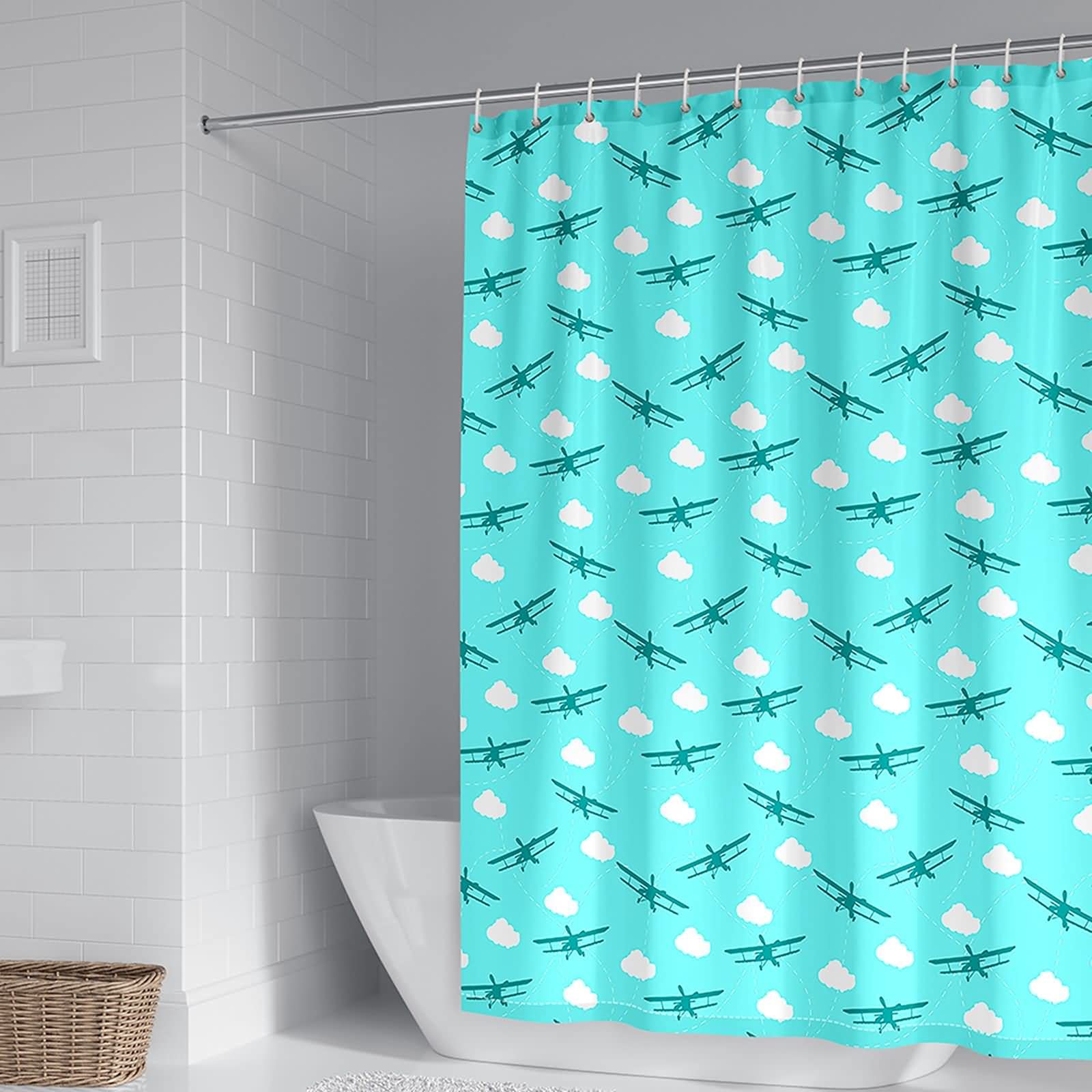 Rideau de douche anti moisissure 150x180cm pour éliminer les odeurs de linge