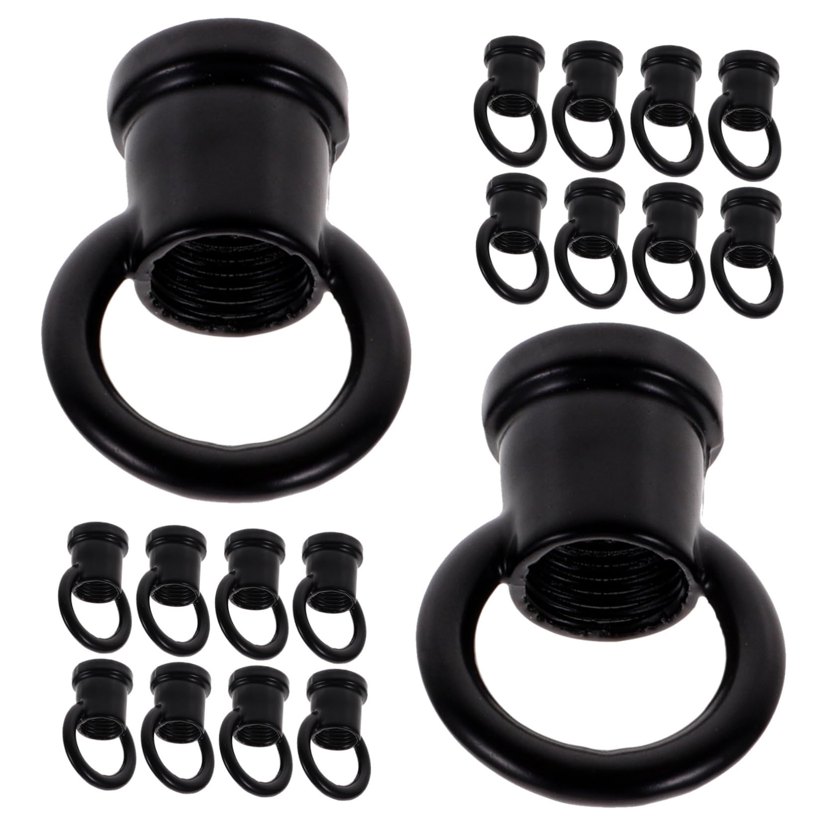 Cabilock 20Pcs Heavy Duty Ceiling Hooks for Hanging Pendant Lights Eye Nuts for Chandeliers Light Fixtures Sleek Design for Easy Repair