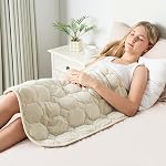 Wemore Weighted Lap Blanket 7lbs for Adults, Small Weighted Blanket for Travel, Calming, Relaxing, Napping and Sleeping, All-Season Weighted Lap Pad, Machine Washable, Light Grey 24x29 inches | Weighted Lap Pad for Relaxation, Stress Relief & Better