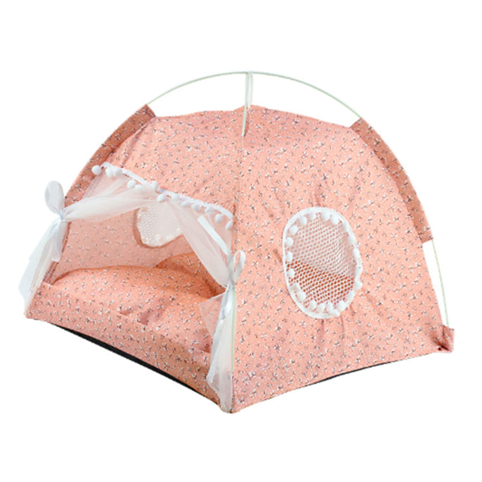 Recinto Per Cani Da Interno, 13,4 x 14,2 x 11,8 pollici Tenda Per Cani Recinto Per Animali con porta e finestra in rete per cani per tutte le stagioni