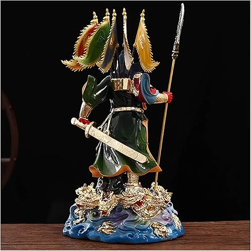 Miniatura 4 de Estatua de mesa de escultura, decoración de estatua de Guan Yu, estatua de Guan Gong, Feng Shui, decoración de tienda, oficina, estatua de Buda de