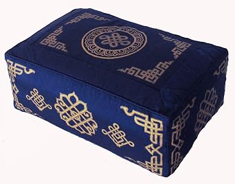 Meditation Cushion - Rectangular Zafu Buckwheat & Kapok Fill