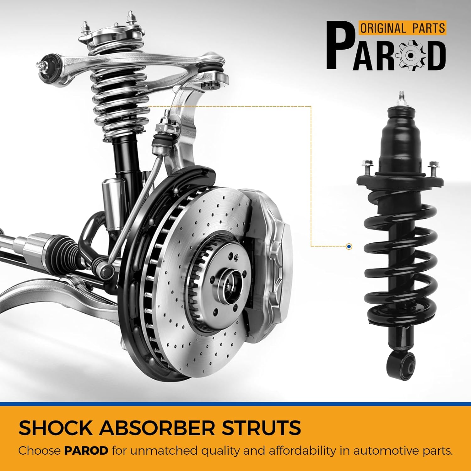 PAROD 171101L 171101R Shock Absorber Struts w/Coil Spring Assembly fit for 2003-2011 Honda Element (Rear Left & Right）