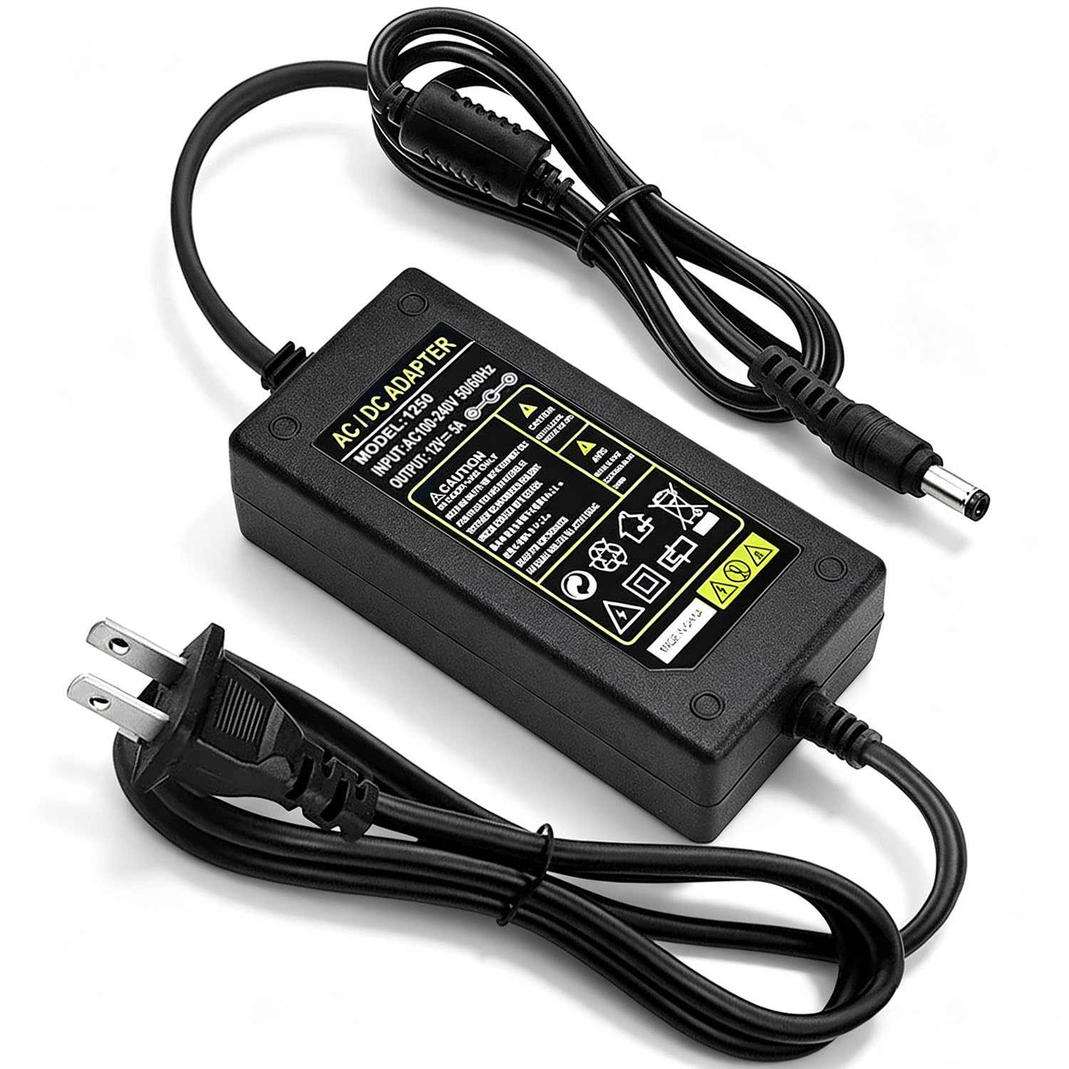 Photo 1 of Sceptre Monitor Power Cord 12V 5A AC Adapter Replacment for Sceptre EC Series 32" 30" 27" 24" 22" 20" 19" 15" E248W E225W E205W E275W E209W Monitor Power Supply Cord Charger & More 12V 5V 4A 3A 2A
