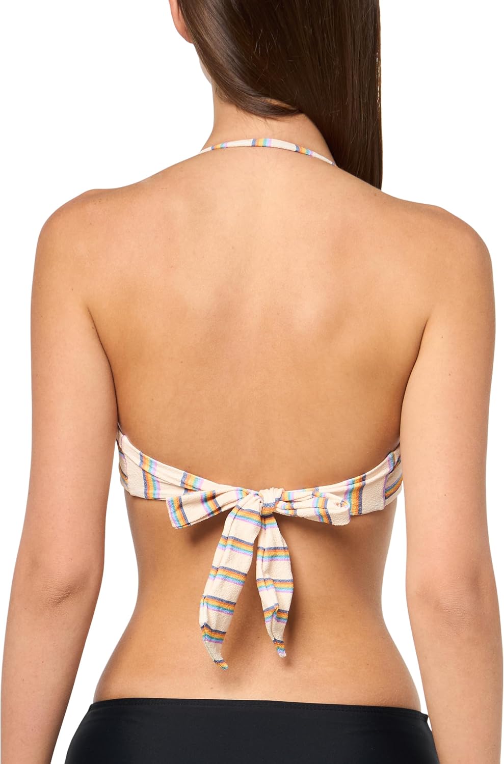 Roxy レディース バンドゥビキニ ストラップレス スイムトップ、速乾性、取り外し可能なパッド、UPF 50+、プール、ビーチ、サ