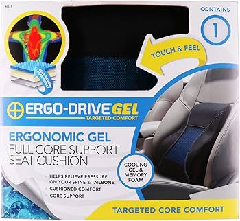 Amazon.com: ERGO DRIVE Gel Full Lumbar Support Cushion