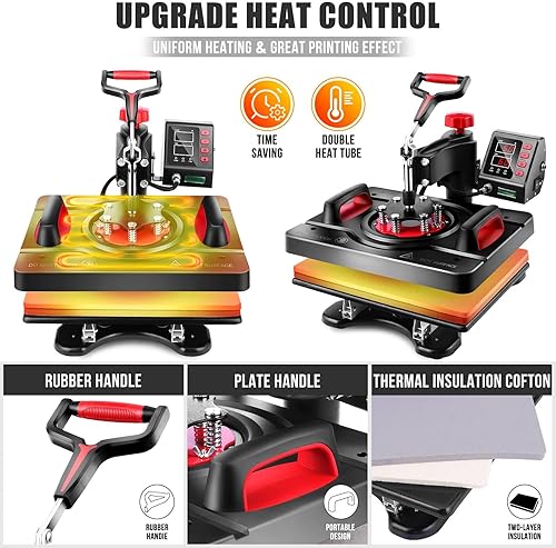 Miniatura 3 de WHUBEFY Prensa de calor para vasos, máquina de calor para sublimación, máquina de prensa de vasos de 20 y 30 onzas, vasos rectos delgados,